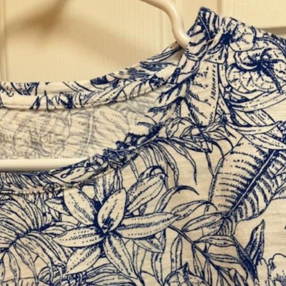 Blue Sol tropical top EUC - Picture 2 of 2